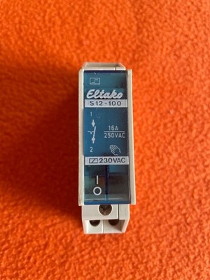 Eltako S  12 - 100 Fern Schalter Stromstoss Relais 16A 1S 230V Schütz