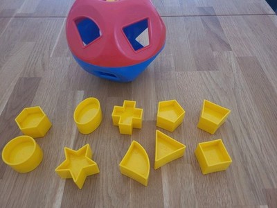 Tuppertoys Kombiball Motorik Lernspielzeug Spielzeug Rot/Blau Shape-O Tupperware