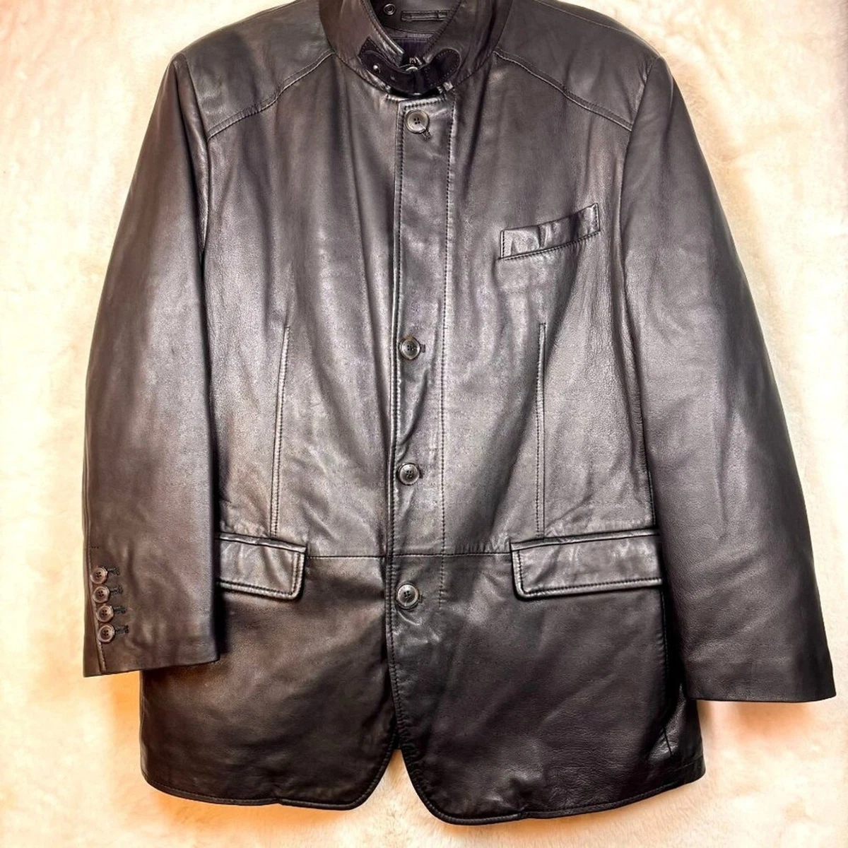 Pal Zileri Coats, Jackets & Vests Leather Outer Shell for Men for