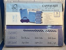 Quick Quotes Scrapbook Co. 12  X 9  X 1   Canvas Kit  Little Boys  36 Total Pcs.