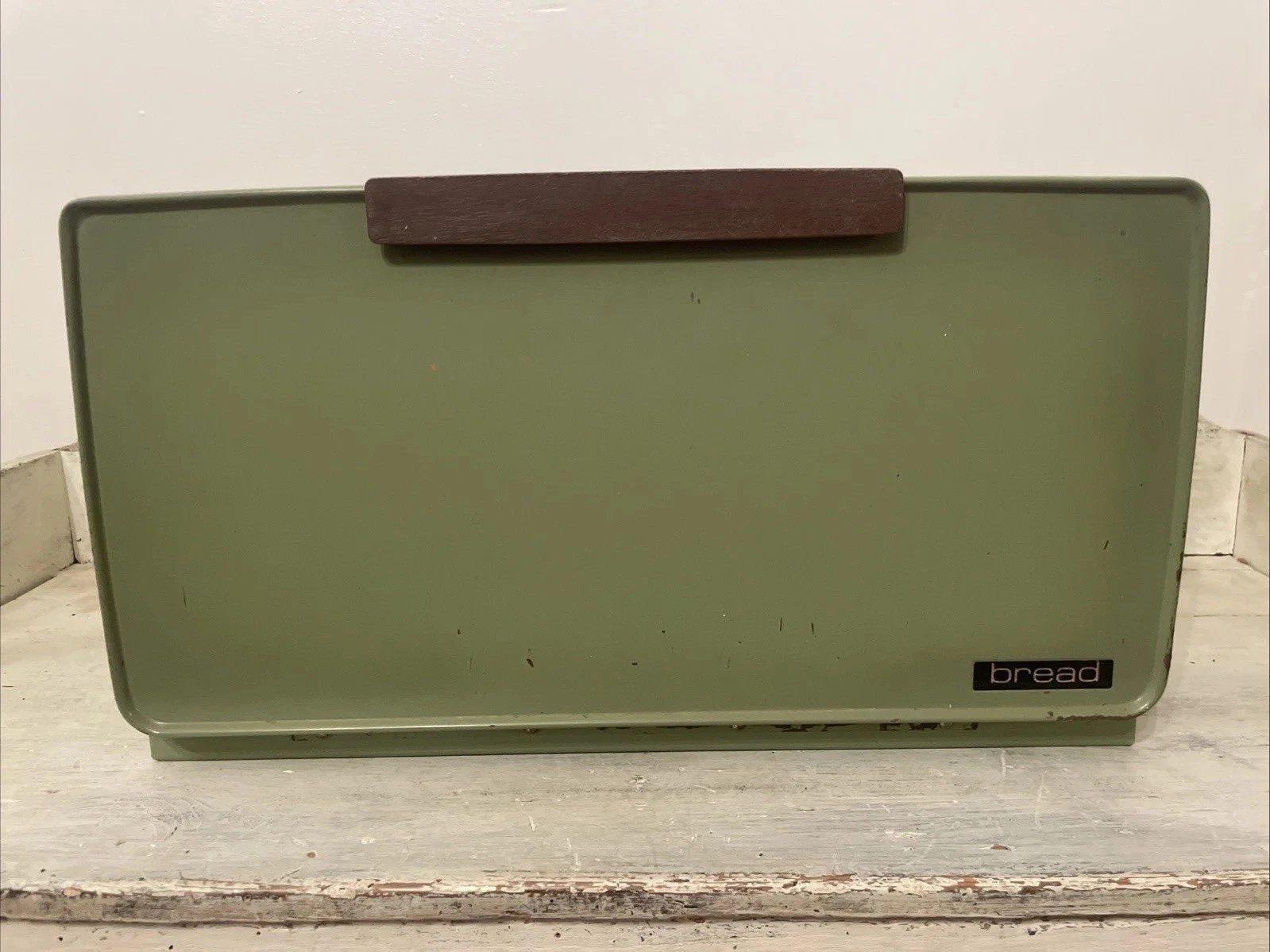 Vintage Lincoln Beautyware Metal Breadbox Bread Box Pie Safe Green 60’s 70’s