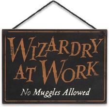 Harry Potter Double Sided Hanging Wood Wall Decor