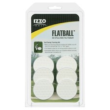 IZZO Golf Flatball Swing Golf Training Aid Hit It Pure With The Flat ball NEW