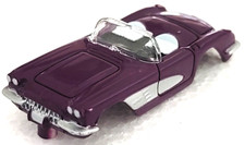 59 Chevy Corvette Purple Convertible TJet Style SlotCar ScrewOn BODY PLEASE READ