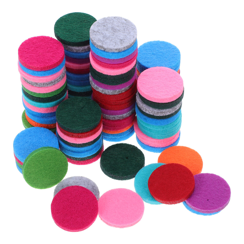 100 Pcs Cotton Essential Oil Felt Pads for Aromatherapy Diffusers