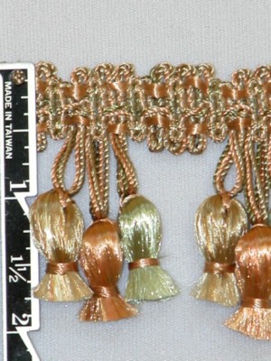 20 Yards -  2'' Attractive Tassel Fringe Trim Gold Green Bronze Wholesale 