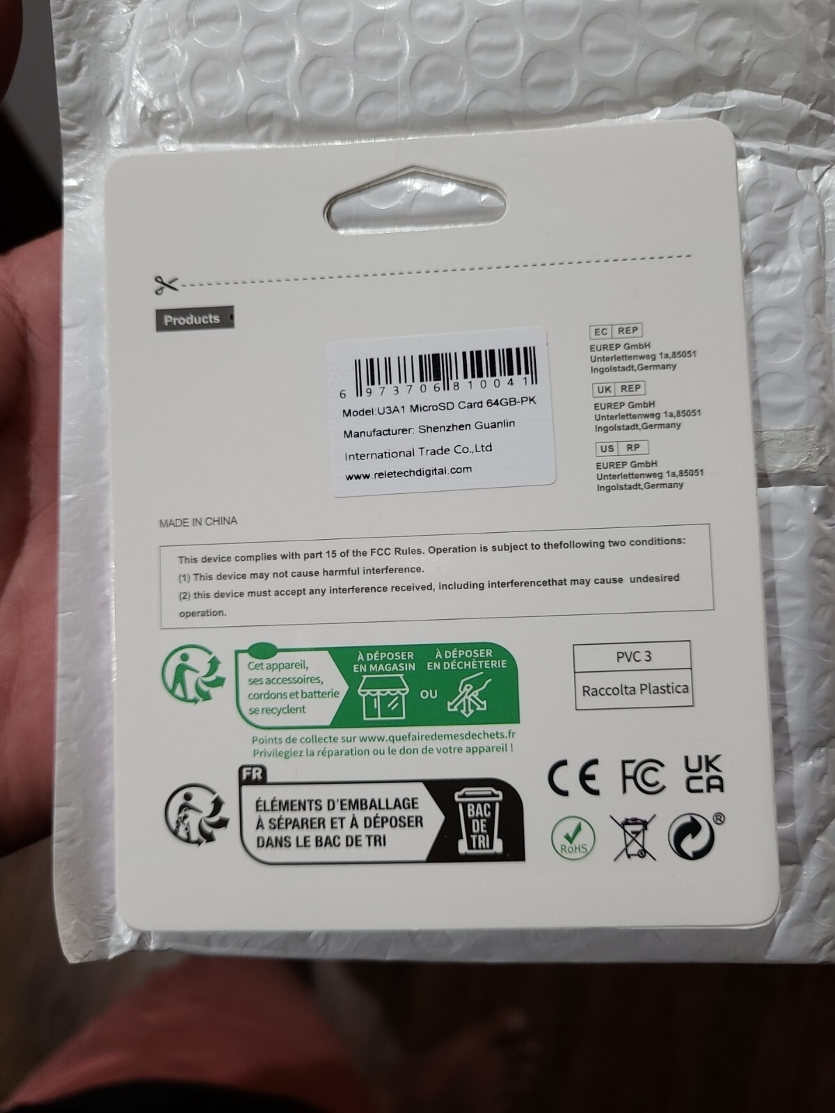 Reletech 64GB A2 TF MicroSD Card for Dash Cameras/Phones/Cameras  