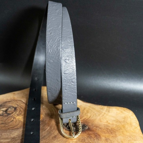 Roma Damen Gürtel Ledergürtel Jeansgürtel Grau Größe S / M - Bild 2 von 4