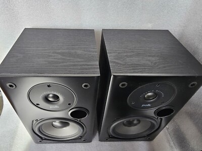 Polk Audio T15 Home Theater Bookshelf Speakers - Black, Pair MINT