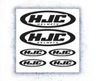 HJC Helmets Sponsoren Aufkleber Set 6-Teilig freie Farbauswahl Motorrad Auto KFZ