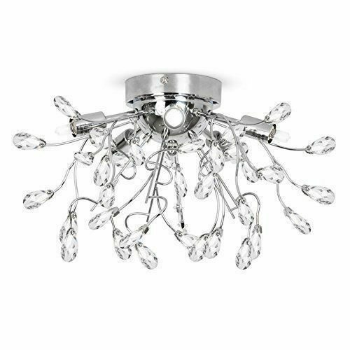 Minisun Shani G9 5 Way Chrome Decorative Ceiling Light 15217 For