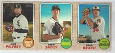 Mike Pelfry Drew Smyly Brad Brach Topps Heritage 1968 Style Promo Sheet