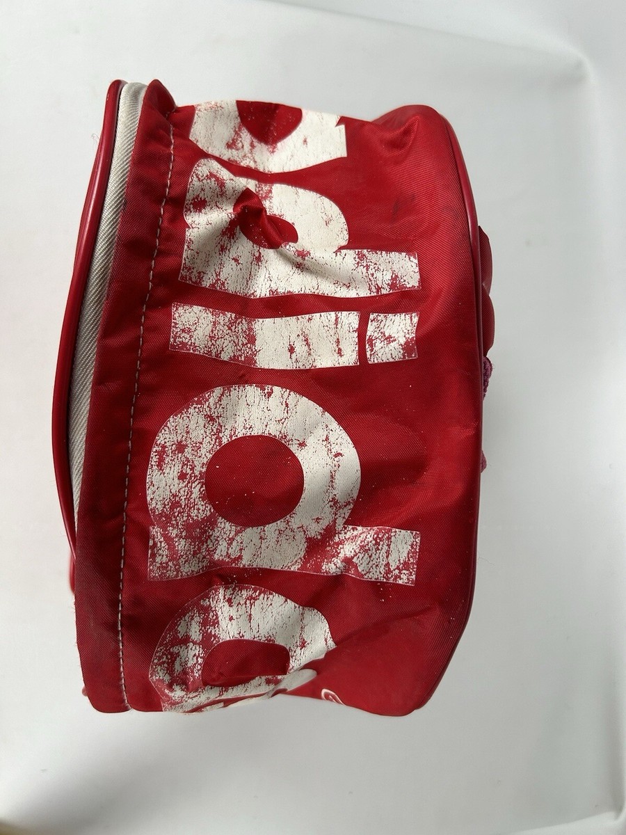 VTG 80s 90s Adidas Trefoil Logo Backpack Bag Red White