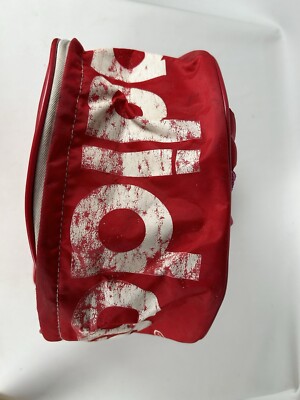 VTG 80s 90s Adidas Trefoil Logo Backpack Bag Red White