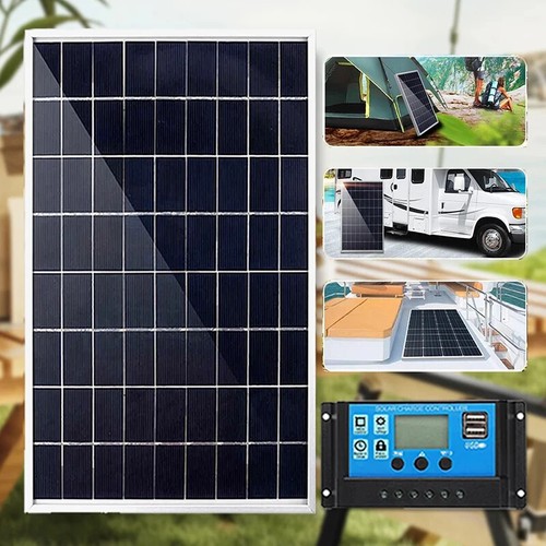 Kit Pannello Solare 12V Completo Capacità 600W Policristallino Alimentazione USB Portatile - Foto 6 di 30