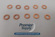 300Tdi FUEL INJECTOR SPILL RAIL LEAK OFF PIPE 10 x COPPER SEALING WASHER ERR1304