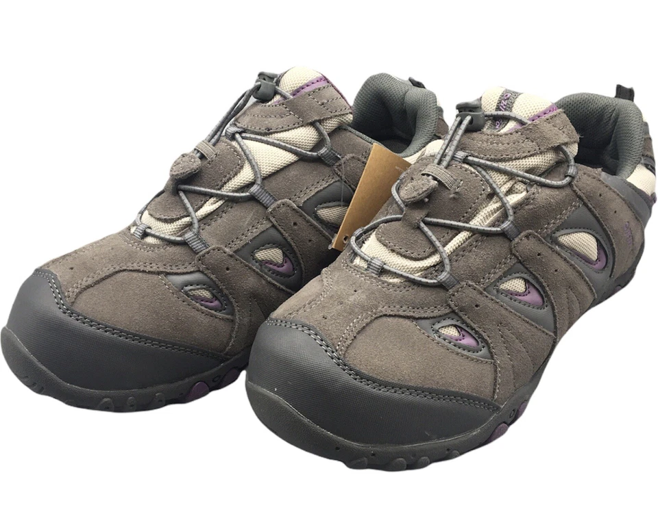 HI-TEC Low Rise Hiking Shoe Palo Alto EZ WP JR Hot Grey/ Clover Size 7 Boys - Image 2 of 4