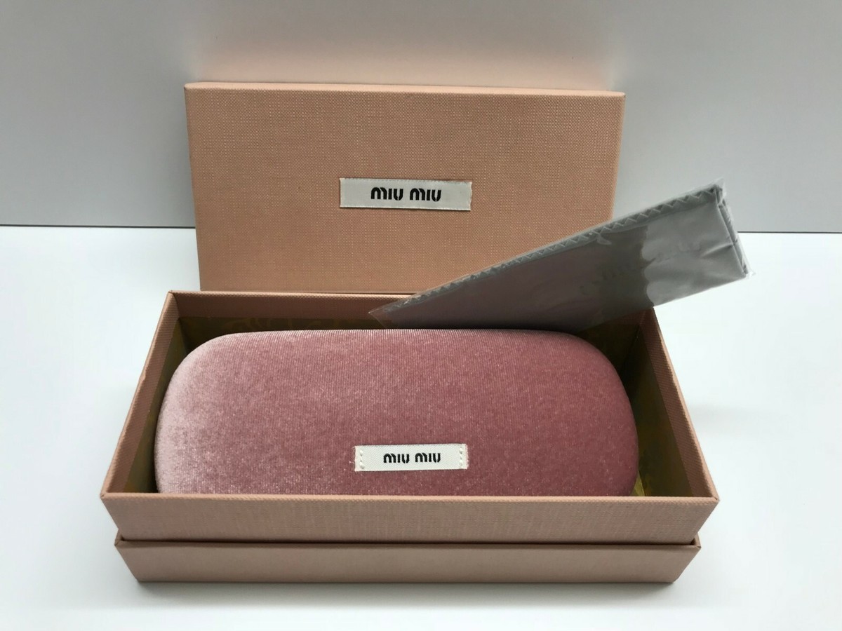 Miu Miu Pink Case Sunglasses W Italy Authentic Women