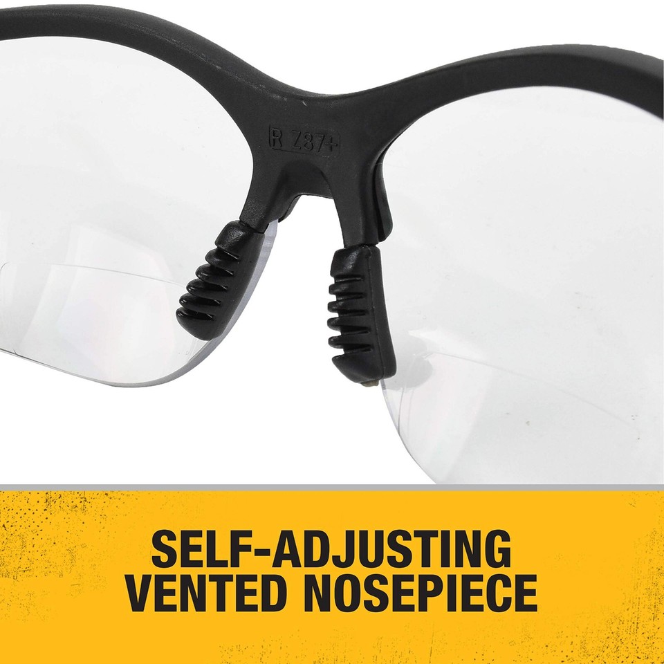Methane Bifocal Reading Sunglasses - ANSI Z87 Safety Lenses, Wraparound Fit, +1.50 To +3.00 Strength