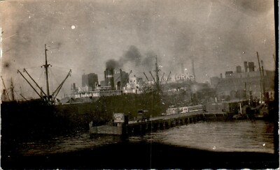 Iron Works, Docks, William Colgate Company, Manhattan, New York NY RPPC Postcard