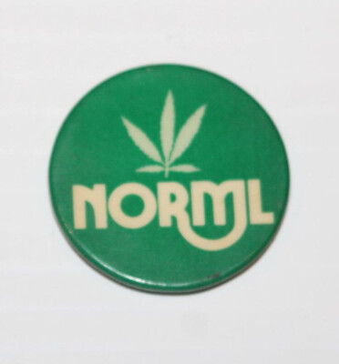 Norml Pin Vintage Legalize Pot Marijuana NORML 1980's Protest Button Pinback Pin ...