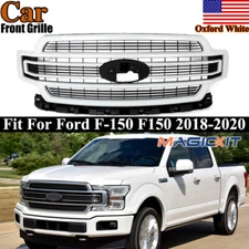 Front Bumper Grille Assembly For Ford F-150 F150 Limited 2018-2020 Oxford White