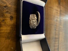 diamond wedding ring set with Enhancer