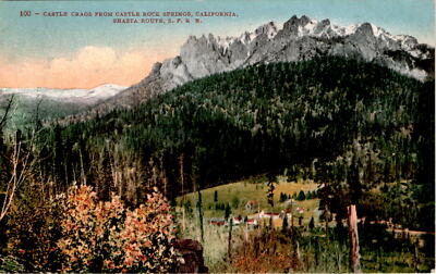 CASTLE CRAGS, CASTLE ROCK SPRINGS, CALIFORNIA, SHASTA Postcard | eBay