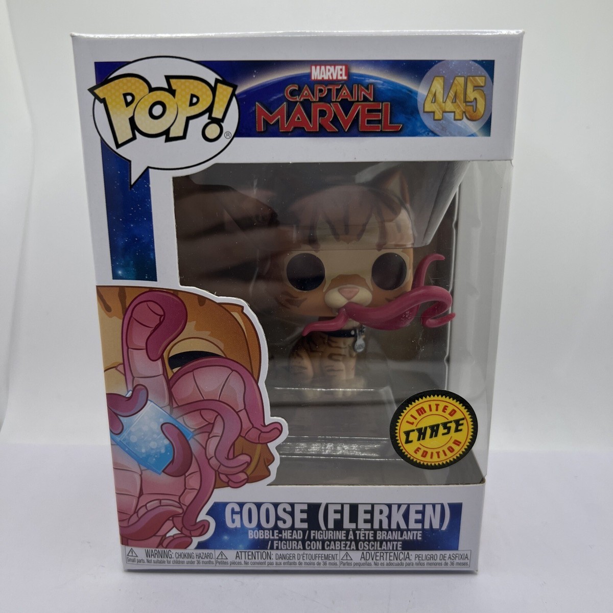 Funko POP! Captain Marvel Goose Vinyl Bobble Head rare Chase Edition 445