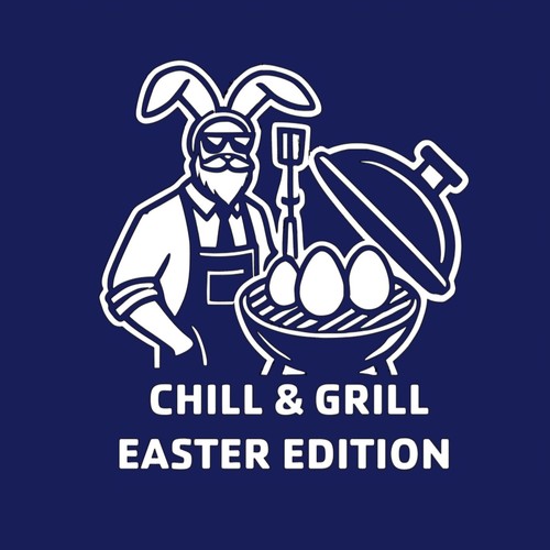 Camiseta Easter Dad Grill And Chill Edición Pascua Manga Corta Unisex Color Selecto - Imagen 4 de 11