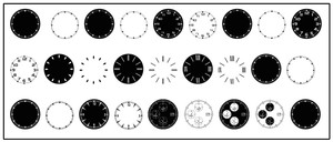 Download Clock Dial Round Texture Rubber Stamps Molding Mat Crafts ...