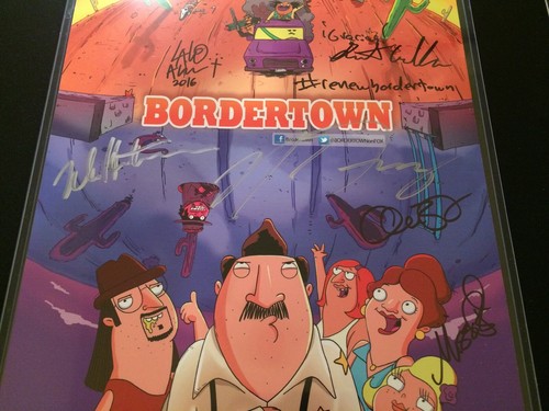BORDERTOWN SIGNED BY CAST - CARTOON TV SHOW 2016 - Picture 6 of 7