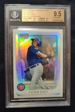 2011 BOWMAN CHROME REFRACTOR JAVIER BAEZ RC 🔥SSP🔥Pop.39🔥 BGS 9.5 True Gem
