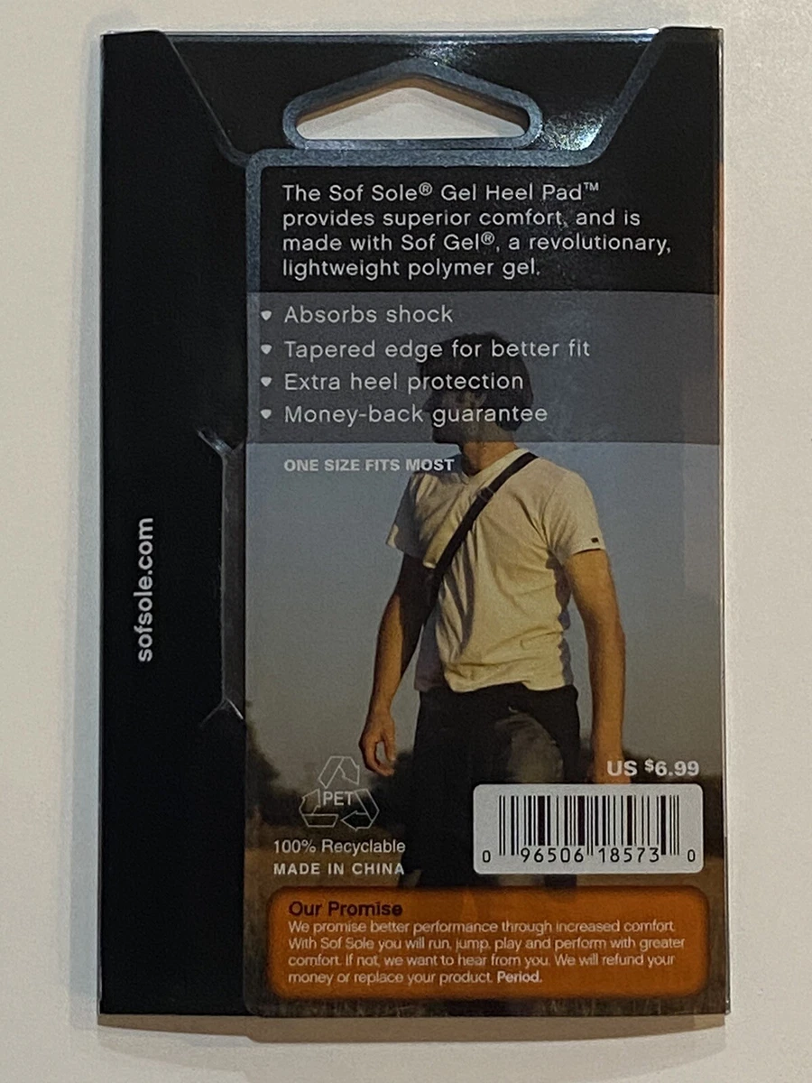 Gel Heel Pad Comfort insole Shock Absorbing One Size Fits Most