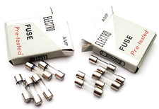 Lot of 10 Vintage Electro Glass Fuses 5 Amp 250 Volt 5 x 20 mm Fast Acting