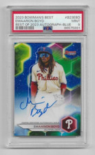2023 Bowman's Best EMAARION BOYD PSA 9 Mint Blue Best of 2023 Auto #d 98/150