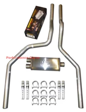 97 - 01 FORD F150 Truck Mandrel Bent Dual Exhaust w/ 18" MagnaFlow