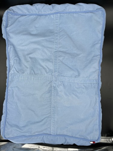 Tommy Hilfiger Corduroy Pillow Sham Light Blue Standard Size Rectangular - Picture 2 of 7