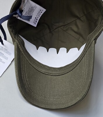 Moncler Hat Baseball Cap Olive Green Size M Medium Raised Logo
