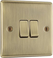 BG Nexus Antique Brass Switches & Sockets Full Range Satin Gold metal Black 