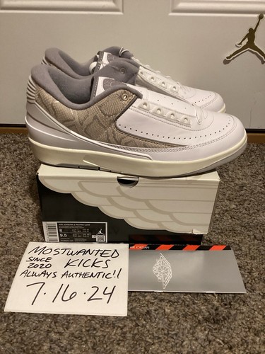 DS 2024 Nike Air Jordan Retro 2 Low Python Men’s Sz 8 - Picture 6 of 10