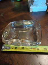 ashtray vintage glass Light Peach Color