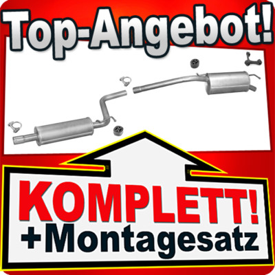 Auspuff für VW CADDY III 1.4 2004-2010 Auspuffanlage