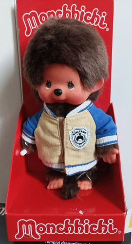 Kiki Monchichi neuf dans son emballage origine veste Teddy american Kiki Monchichi neuf dans son emballage origine veste Teddy american