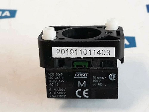 Bloque de contacto de elemento de conmutación Fanal MV 11 010530865 VDE 0660 AC 15 (nuevo stock antiguo) - Imagen 2 de 7