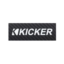 Kicker Speaker Custom Made Logo Badge carbon fibre 106mm 4.17" X39mm 1.54" 
