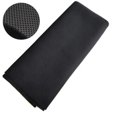 Speaker Grill Cloth Stereo Mesh Fabric for Speaker Repair, Black - 55 x 40 in...