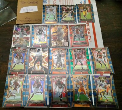17 Card Lot Of 2023 Panini Select Draft Picks Football