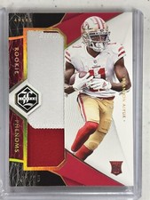 2020 PANINI LIMITED BRANDON AIYUK ROOKIE PHENOMS GOLD 2 CLR JERSEY 49ERS #12/25
