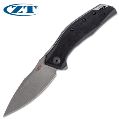 クリムト Zero Tolerance ZT 0357 Assisted CPM-20CV Drop Point Blade Black